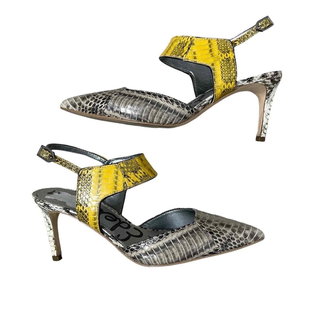 Sam Edelman Python-Embossed Kitten Heels - image 2